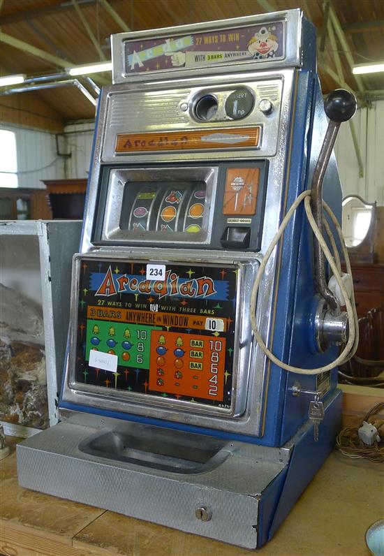 Arcadian slot machine